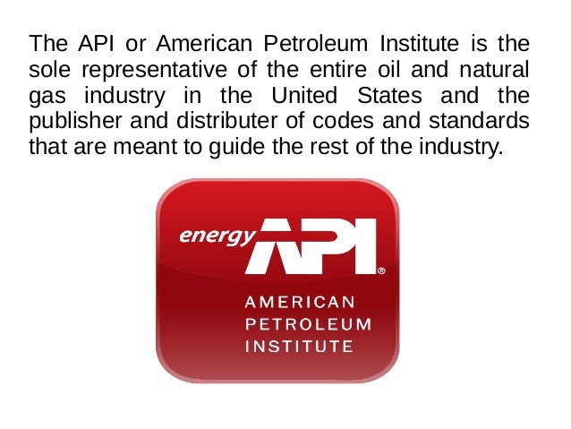 api codes and standards